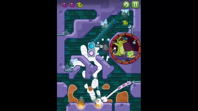 Where's My Water Cranky Level 2: Hunger Pains 3 Ducks Walkthrough смотреть онлайн