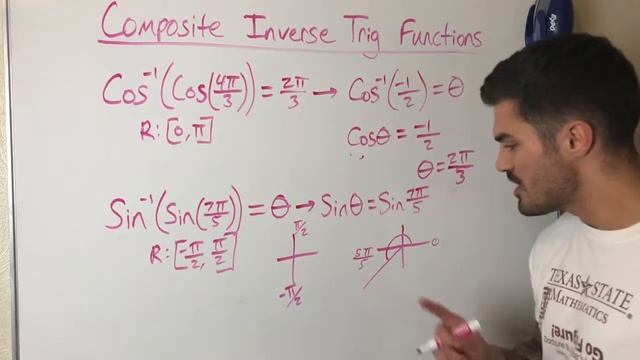Evaluating a Composition of Inverse Trigonometric Functions (part one) смотреть онлайн