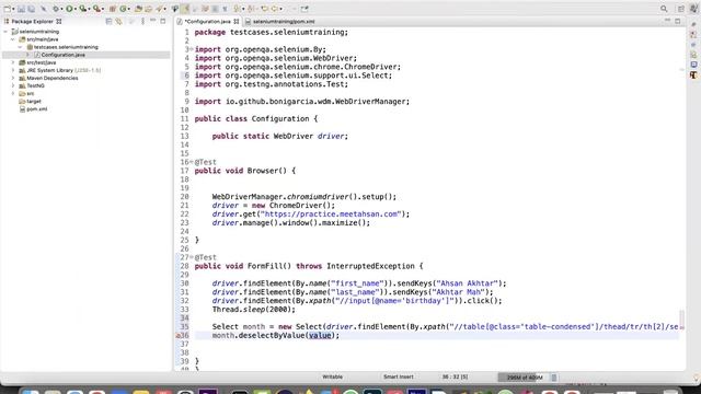 Selenium Training Class 02 - How to Interact With Form Elements | Custom Xpath | Calendar смотреть онлайн