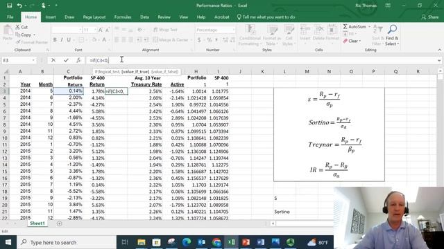 Calculate performance ratios in Excel! Sharpe, Sortino, Treynor, and Information Ratio! смотреть онлайн