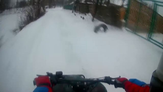 Покатушки #1 На квадроцикле зимой смотреть онлайн