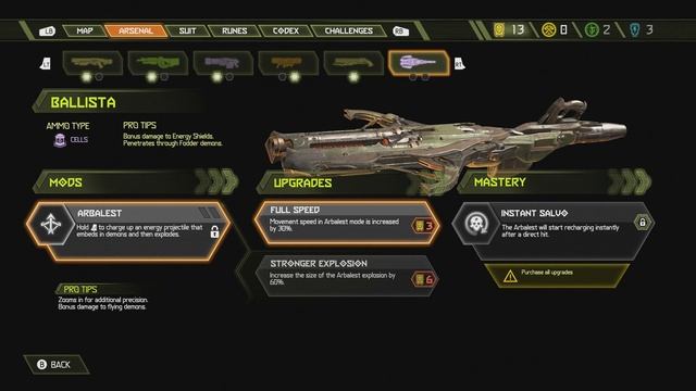 DOOM Eternal - Fortress of DOOM: Acquire the Ballista Mission: Statistics and Gameplay (2020) смотреть онлайн