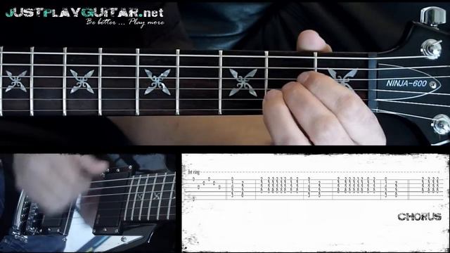 [ METALLICA - Nothing Else Matters ] How To Play Part 2/2 [ Free Guitar Lesson ] With Tabs