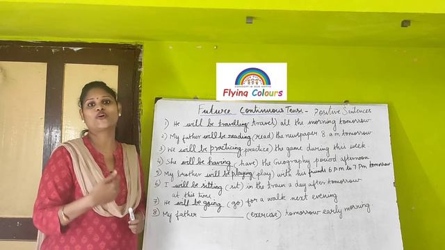 Future Tense| Future Continuous Tense|Positive Sentence|Exercise-4 смотреть онлайн