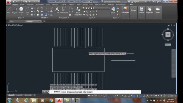 AutoCAD I 11-18 Extending without Selecting a Boundary Edge смотреть онлайн