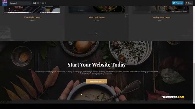 Restabook - Restaurant Cafe Pub WordPress Theme cafe seafood Easy Create Website смотреть онлайн
