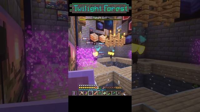 Как правильно убить Короля скелетов Лича Сумеречного леса ATM8 #allthemods #twilightforest #shorts смотреть онлайн