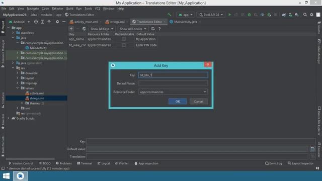 012 - Using String Resources to fix the Hardcoded Text Warning in Android Studio - straight to poin смотреть онлайн