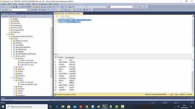 Curso Delphi Aula 41 Banco de Dados Comandos de Junção CROSS JOIN Parte16 смотреть онлайн