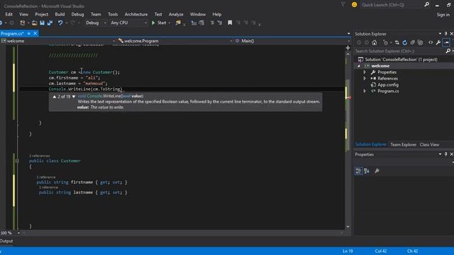 C# Course in arabic # 47 tostring; why to override смотреть онлайн