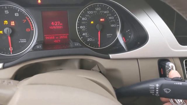 How the keyfob works / How to start the engine in a 2009 Audi A4 quattro смотреть онлайн