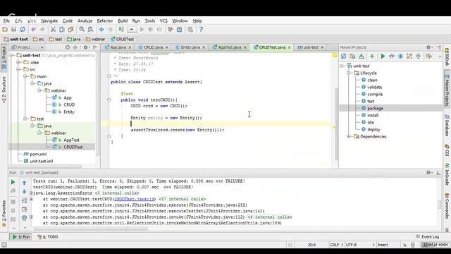 JUnit и TDD. Вебинар #1. смотреть онлайн