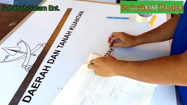 Cara tampal sticker pada singboard. Tampal tanpa buble. Oracal sticker cut. смотреть онлайн