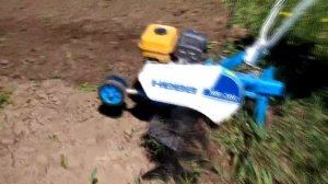 Мотокультиватор НЕВА МК-200. Посадка картофеля.