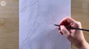 Как нарисовать Криштиану Роналду CR7 очень легко / Ronaldo drawing