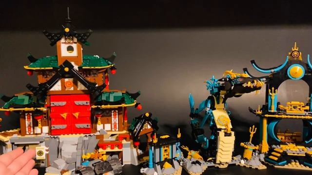 LEGO Ninjago 2022 Ninja Dojo Temple and Temple of the Endless Sea Comparison Review смотреть онлайн