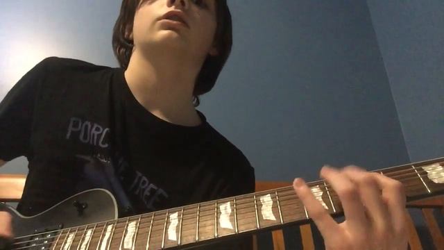 Covering 55 seconds of Dance Of Eternity on an unplugged 7-string electric guitar смотреть онлайн