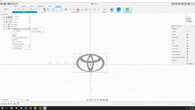Fusion 360 - Tracing a picture to a sketch using canvas смотреть онлайн