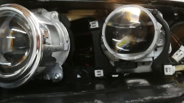 VW Touareg przeróbka lamp na Bi-led смотреть онлайн