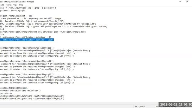 MySQL InnoDB Cluster Complete installation смотреть онлайн