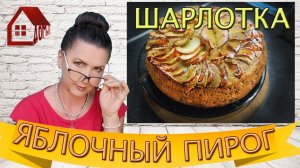 Шарлотка на кефире и сметане намного вкуснее обычного бисквита / Пирог с яблоками / Рецепт шарлотки