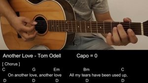 Another Love - Tom Odell Guitar Tutorial with Chords/ Lyrics