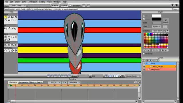 Anime Studio Pro 9 - 005 - Закладка "Кости" смотреть онлайн