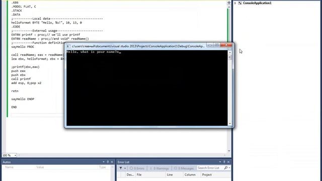 Ассемблер для Windows используя Visual Studio (урок 23 ) смотреть онлайн