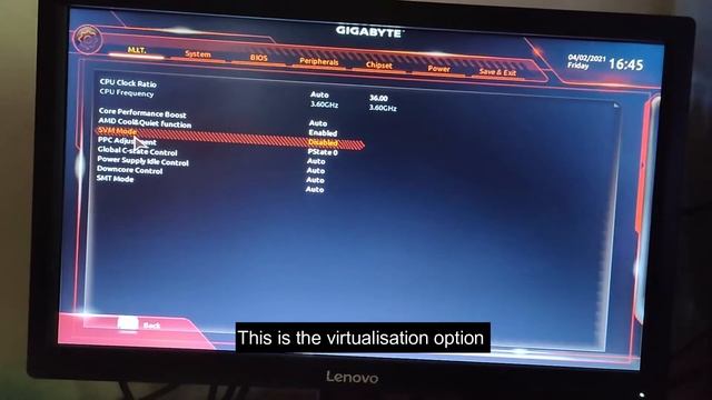 Enable Hardware virtualization in Gigabyte Bios смотреть онлайн
