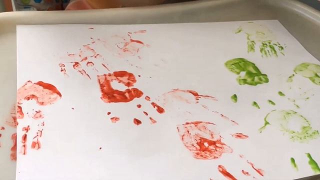 Пальчиковые краски. Учим цвета. Красим Ладошки смотреть онлайн