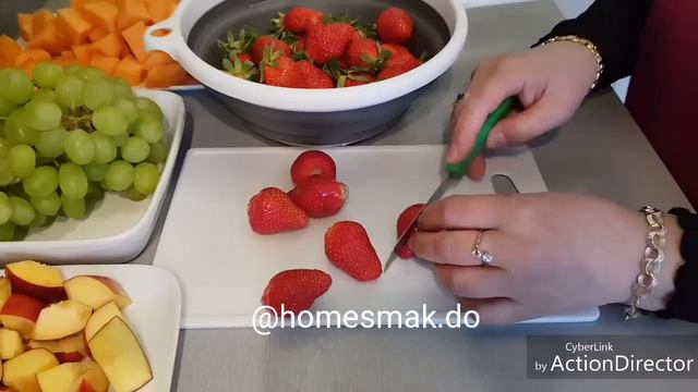 Brochettes de fruits - Salade de Fruits Dégustation - ikramlık Meyve Sunumu смотреть онлайн