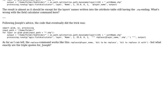GIS: Use the Python console to write layer name in attribute table смотреть онлайн