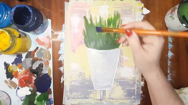 Как нарисовать лаванду. Как нарисовать натюрморт. Рисуем лаванду в горшке. Правополушарное рисовани смотреть онлайн