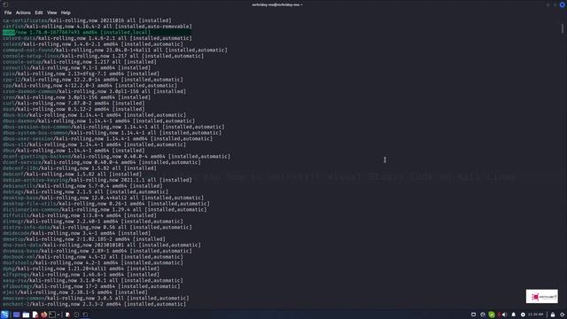 How to uninstall Visual Studio Code On Linux | VS Code Uninstall | VS Code Kali Linux смотреть онлайн