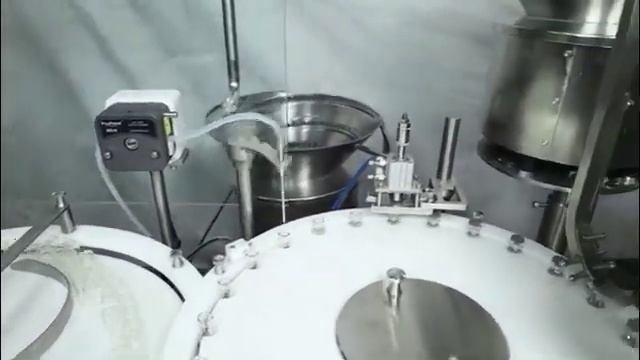Monoblock 10ml glass vials filling and capping machine, Shanghai Reliance Machinery company Ltd смотреть онлайн