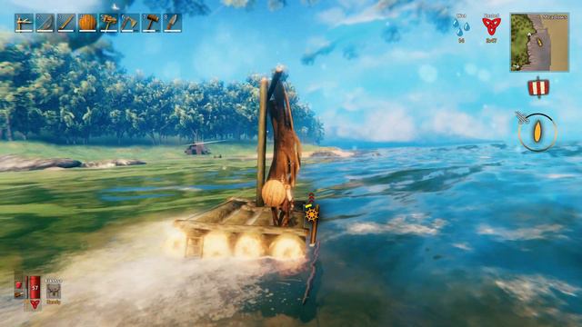 Valheim Sailing - Weather Effects - Raw footage смотреть онлайн
