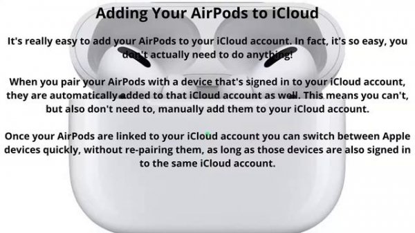 How to Add Your AirPods to iCloud - One Minute Tutorial