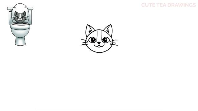 How To Draw Cat Skibidi Toilet | Easy Step By Step Drawing Tutorial смотреть онлайн