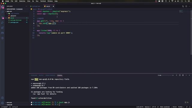 Rest API with MEN stack | 02 Express Setup смотреть онлайн