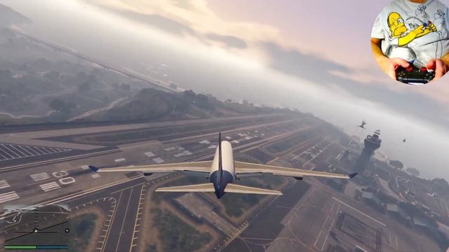 Airplane Boeing 747 400 Very Beautiful Flight Flight GTA 5 Ep 46