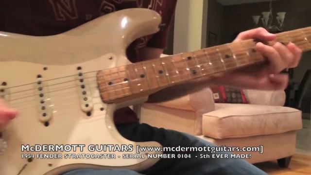 McDermott Guitars 1954 Stratocaster refinished vintage guitar смотреть онлайн