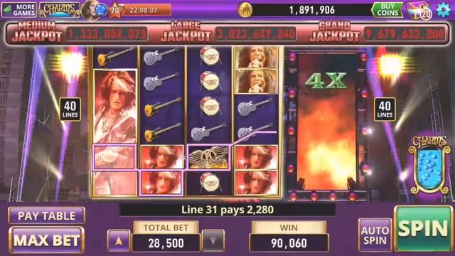 Aerosmith Online Slot Game from Zynga смотреть онлайн