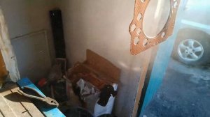 Замена прокладки ГБЦ, нанесение медного спрей герметика  Hyundai Starex 2006 D4BH   4D56.