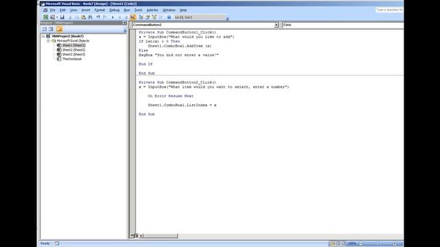 VBA Excel Combobox Setting a List Index and Clearing the Combobox смотреть онлайн