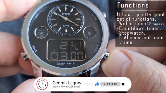 Skmei 1653 Monster Size Watch Synchronized Analog-digital Time #skmei #skmaiwatch #gedmislaguna