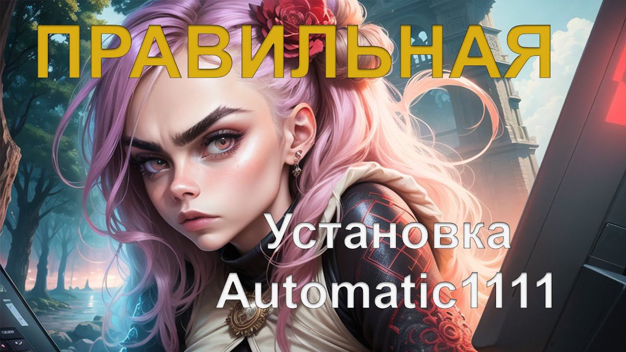 ПРАВИЛЬНАЯ установка\переустановка веб интерфейса automatic1111 для Stable Diffusion. смотреть онлайн