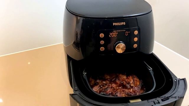 Coles Pork belly slices in Tonkatsu Sauce Airfried in Philips Smart Sensing Air Fryer XXL HD9861/99 смотреть онлайн