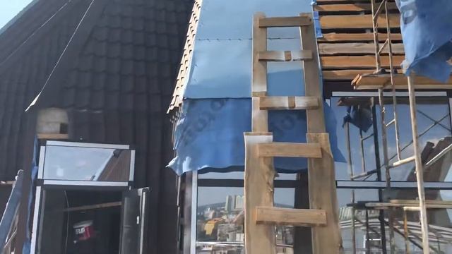 Монтаж алюминиевых окон. Киев. ЖК Лазурный блюз смотреть онлайн