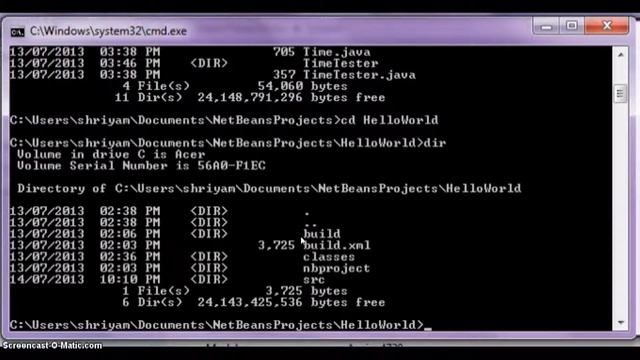 CS3204 Running Java Programs via Windows Command Prompt and Unix Terminal смотреть онлайн