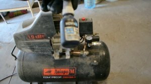 Подготовка воздуха для покраски авто. Пневмолиния - компрессор,  влагоотделитель, шланг и герметик.